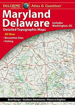 portada Delorme Atlas & Gazetteer: Maryland & Delaware (en Inglés)