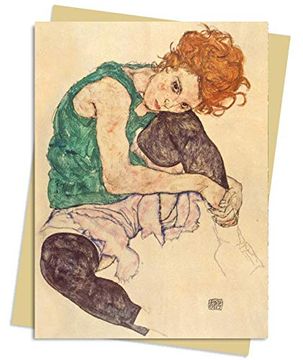 portada Egon Schiele: Seated Woman Greeting Card Pack: Pack of 6 (Greeting Cards) 