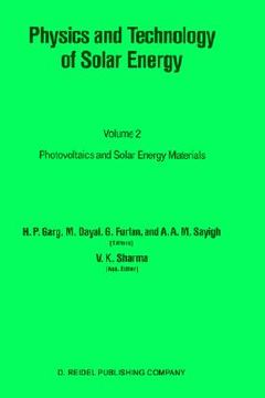 portada physics and technology of solar energy: volume 2: photovoltaic and solar energy materials proceedings of the international workshop on physics of sola (en Inglés)