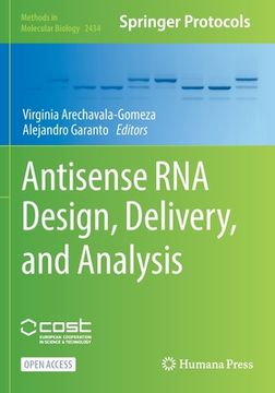 portada Antisense RNA Design, Delivery, and Analysis (en Inglés)