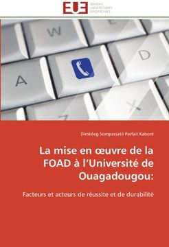 portada La Mise En Uvre de La Foad A L'Universite de Ouagadougou