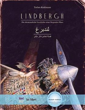 portada Lindbergh: Die Abenteuerliche Geschichte Einer Fliegenden Maus / Kinderbuch Deutsch-Arabisch mit Mp3-Hörbuch zum Herunterladen