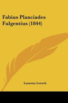 portada fabius planciades fulgentius (1844) (en Inglés)