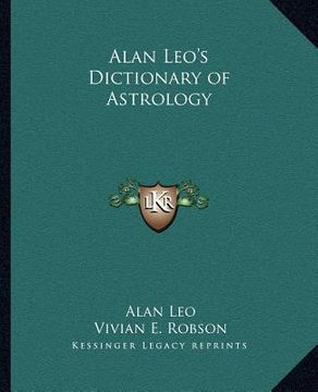 portada alan leo's dictionary of astrology