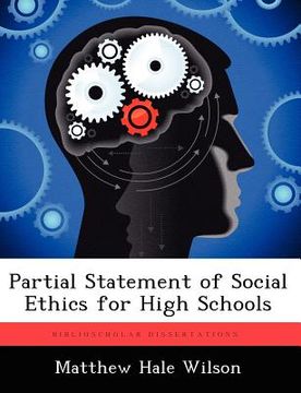 portada partial statement of social ethics for high schools (en Inglés)