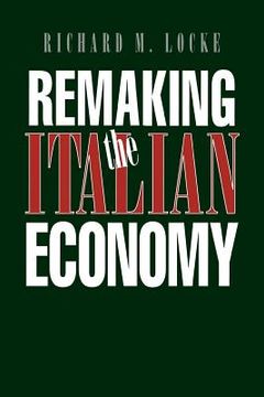 portada remaking the italian economy: national investment policies in north america (en Inglés)