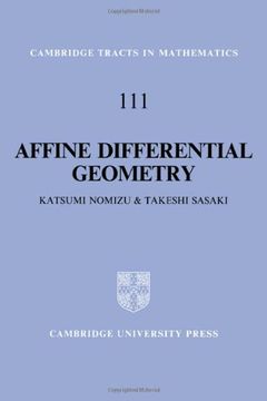 portada Affine Differential Geometry Hardback: Geometry of Affine Immersions (Cambridge Tracts in Mathematics) (en Inglés)