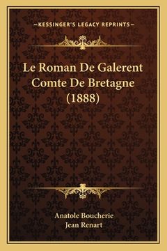portada Le Roman De Galerent Comte De Bretagne (1888) (en Francés)