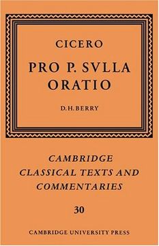 portada Cicero: Pro p. Sulla Oratio Hardback (Cambridge Classical Texts and Commentaries) (en Inglés)
