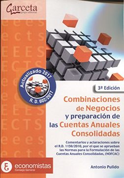 portada COMBINACIONES DE NEGOCIOS Y PREPARACION CUENTAS ANUALES CON (in Spanish)