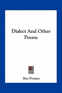 portada dialect and other poems (en Inglés)