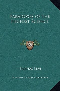 portada paradoxes of the highest science