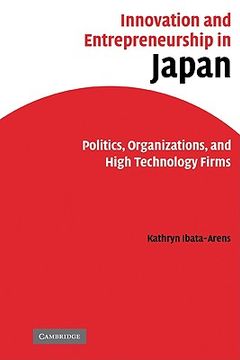portada Innovation and Entrepreneurship in Japan Paperback (in English)