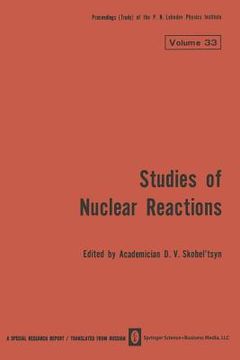 portada Studies of Nuclear Reactions (en Inglés)