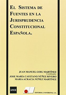 portada Sistema de Fuentes en la jurisprudencia constitucional española, el