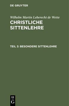 portada Besondere Sittenlehre (en Alemán)