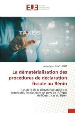 portada La dématérialisation des procédures de déclaration fiscale au Bénin (en Francés)