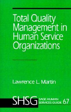 portada total quality management in human service organizations (en Inglés)