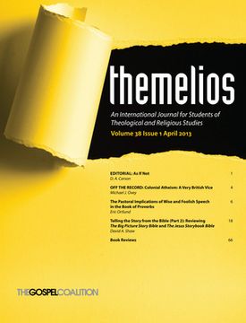 portada Themelios, Volume 38, Issue 1 (en Inglés)