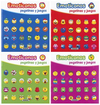portada Pack(4). Emoticonos. Pegatinas y Juegos (4 Titulos) (in Spanish)
