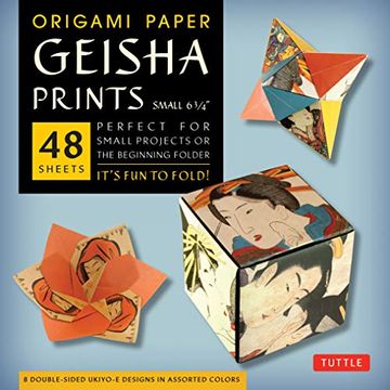 portada Origami Paper Geisha Prints 48 Sheets 6 3 