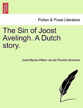 portada the sin of joost avelingh. a dutch story. (en Inglés)