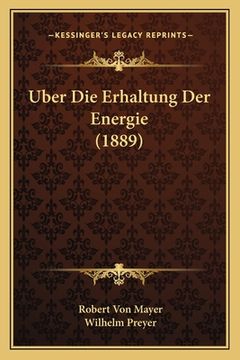 portada Uber Die Erhaltung Der Energie (1889) (en Alemán)