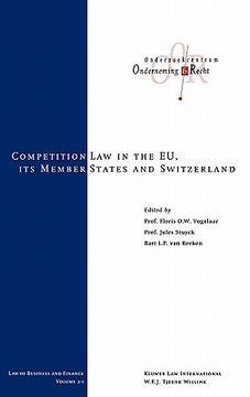 portada the competition laws of the eu member states and switzerland, vol 1 (en Inglés)