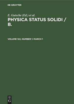 portada Physica Status Solidi / b. , Volume 122, Number 1, March 1 (in English)