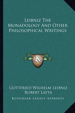 portada leibniz the monadology and other philosophical writings (en Inglés)