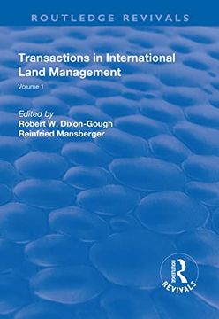 portada Transactions in International Land Management: Volume 1 (en Inglés)