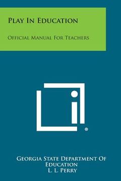 portada Play in Education: Official Manual for Teachers