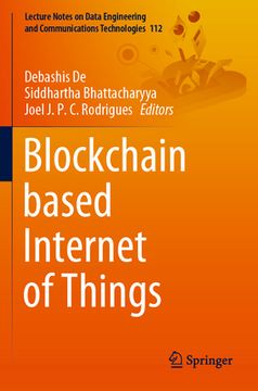 portada Blockchain Based Internet of Things (in English)