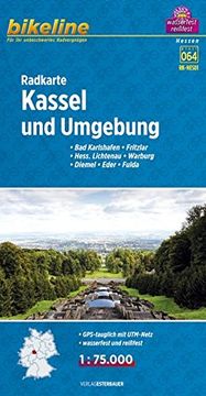 portada Bikeline Radkarte Kassel und Umgebung 1: 75. 000 (en Alemán)