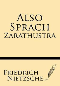 portada Also Sprach Tharathustra (in German)