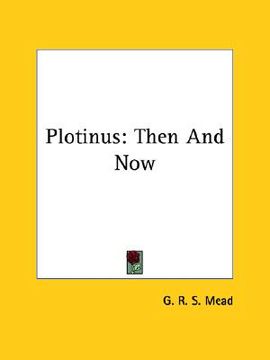 portada plotinus: then and now (in English)