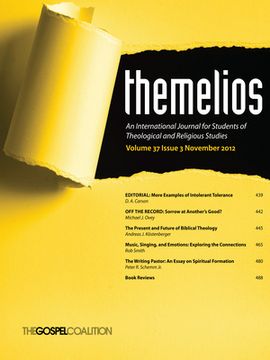 portada Themelios, Volume 37, Issue 3 (en Inglés)