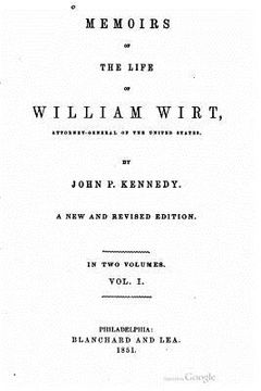 portada Memoirs of the Life of William Wirt (en Inglés)
