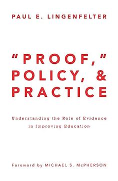 portada "Proof," Policy, and Practice (en Inglés)