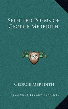 portada selected poems of george meredith (in English)