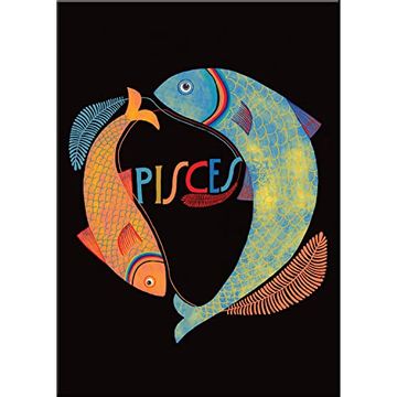 portada Lisa Congdon for em & Friends Pisces Zodiac Magnet (en Inglés)