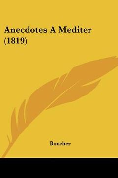 portada anecdotes a mediter (1819) (in English)