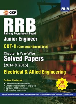 portada RRB 2019 - Junior Engineer CBT II 30 Sets: Chapter-Wise & Year-Wise solved Papers (2014 & 2015) - Electrical & Allied Engineering