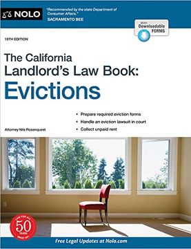 portada California Landlord'S law Book, The: Evictions (California Landlord'S law Book vol 2: Evictions) (en Inglés)