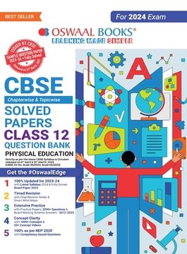 portada Oswaal CBSE Class 12 Physical Education Question Bank 2023-24 Book (en Inglés)