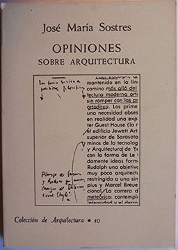 portada Opiniones Sobre Arquitectura (in Spanish)