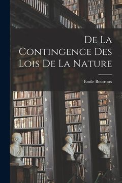 portada De La Contingence Des Lois De La Nature (in French)