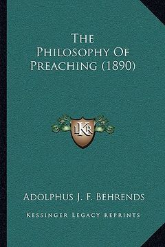 portada the philosophy of preaching (1890) (in English)
