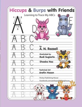 portada Hiccups & Burps with Friends: Tracing My ABC Letters (en Inglés)