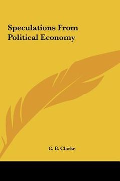 portada speculations from political economy (en Inglés)